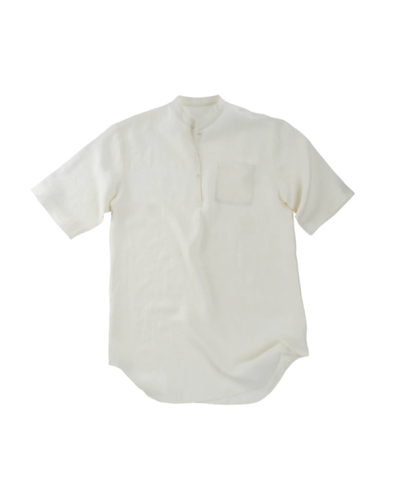 Indaba Trading Linen Sleep Shirt in Ivory