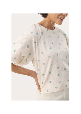Part Two Estermarine Blouse in Green Bouquet by Part Two