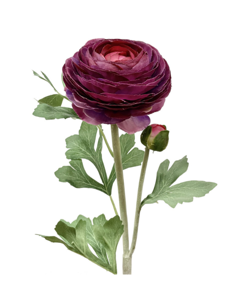 Purple Ranunculus Spray 23"