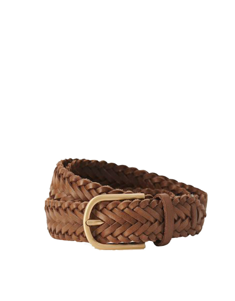 Part Two Chilas Leather Belt in Toasted Coconut by Part Two