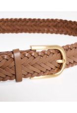 Part Two Chilas Leather Belt in Toasted Coconut by Part Two