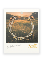 Scout Stone of Joy Dalmatian Jasper & Gold Mixed Media Bracelet by Scout