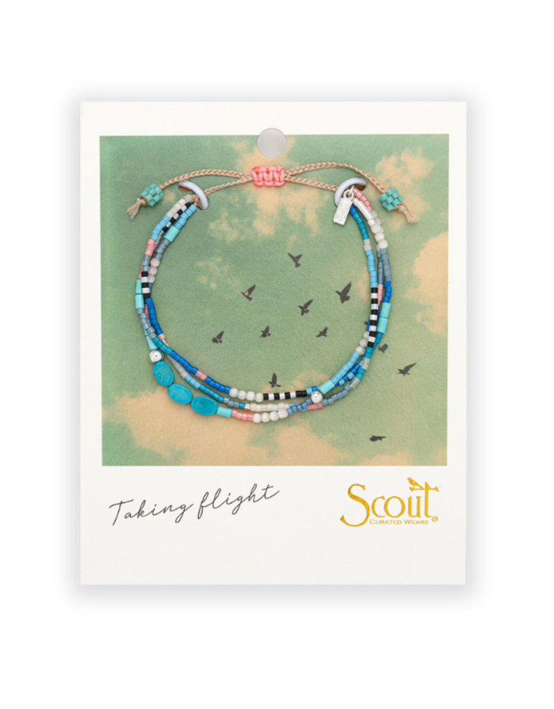 Scout Stone of the Sky Turquoise & Silver Mixed Media Bracelet by Scout
