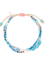 Scout Stone of the Sky Turquoise & Silver Mixed Media Bracelet by Scout