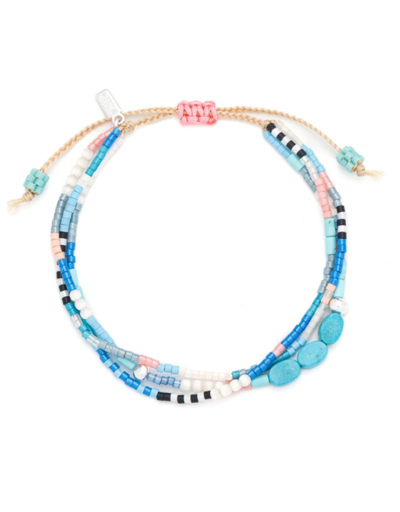 Scout Stone of the Sky Turquoise & Silver Mixed Media Bracelet by Scout