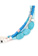 Scout Stone of the Sky Turquoise & Silver Mixed Media Bracelet by Scout