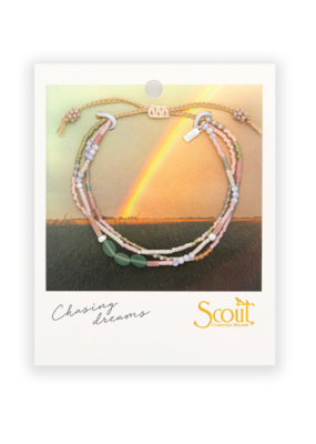 Scout Stone of Optimism Green Aventurine & Silver Mixed Media Bracelet by Scout