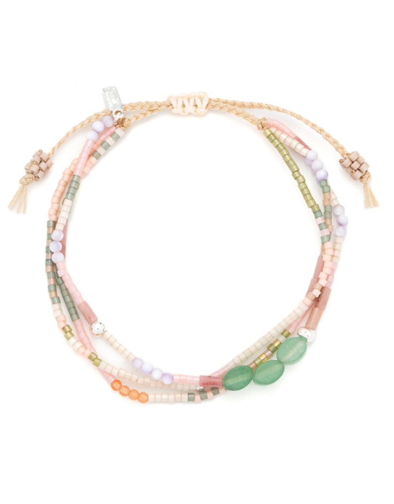 Scout Stone of Optimism Green Aventurine & Silver Mixed Media Bracelet by Scout