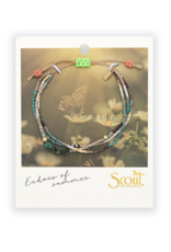 Scout Stone of Transformation African Turquoise & Gold Mixed Media Bracelet by Scout