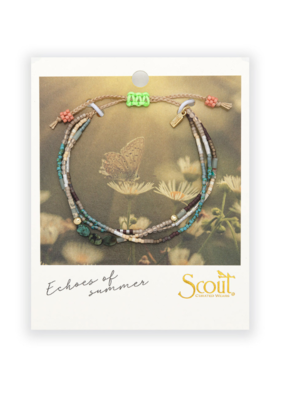 Scout Stone of Transformation African Turquoise & Gold Mixed Media Bracelet by Scout