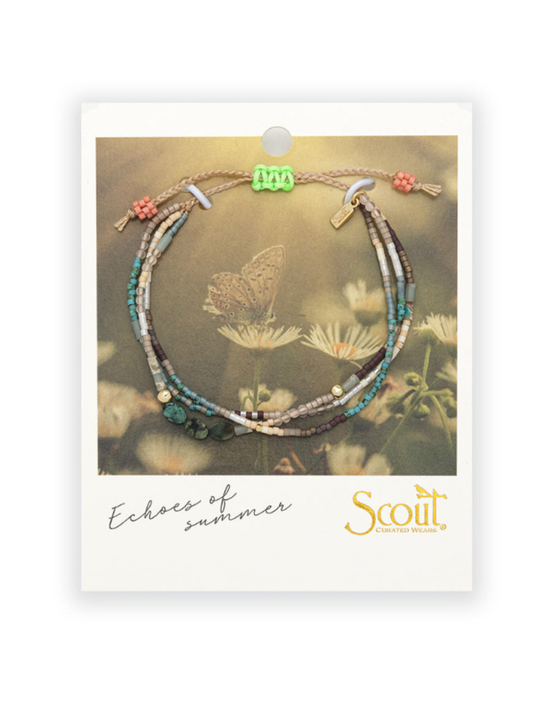 Scout Stone of Transformation African Turquoise & Gold Mixed Media Bracelet by Scout