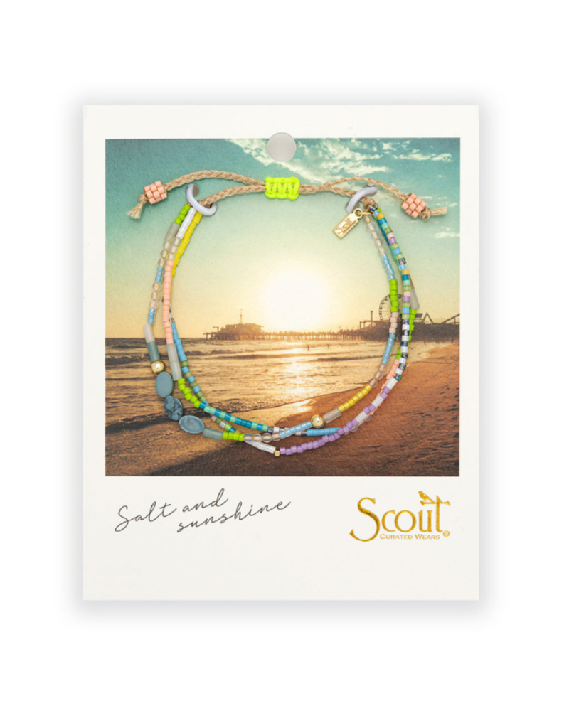 Scout Stone of Harmony Blue Howlite & Gold Mixed Media Bracelet by Scout