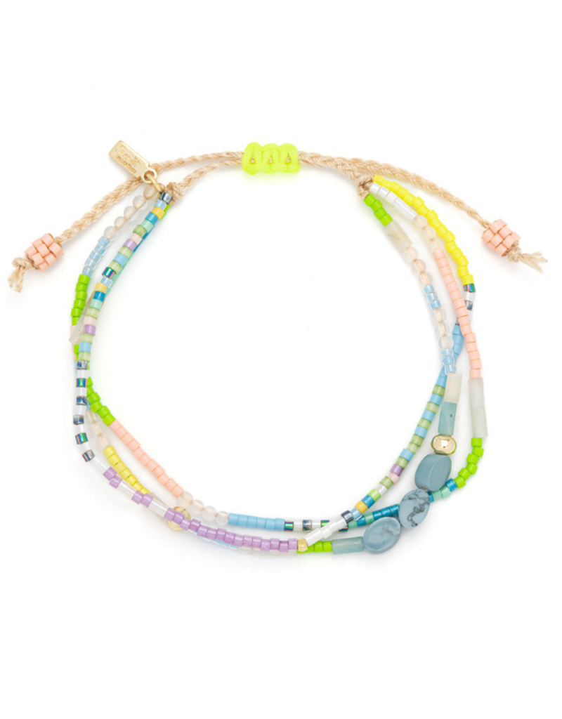 Scout Stone of Harmony Blue Howlite & Gold Mixed Media Bracelet by Scout