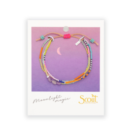 Scout Stone of Protection Amethyst & Silver Mixed Media Bracelet by Scout