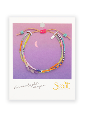Scout Stone of Protection Amethyst & Silver Mixed Media Bracelet by Scout