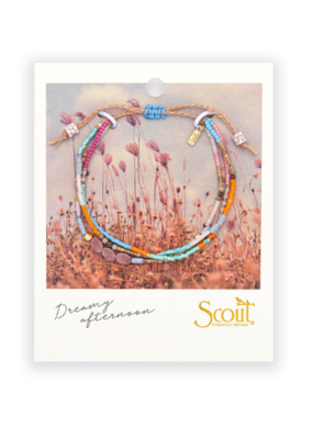 Scout Stone of Love Rhodochrosite & Gold Mixed Media Bracelet by Scout