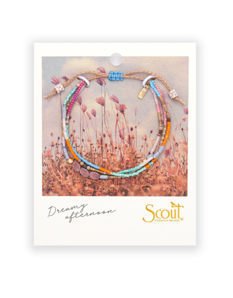 Scout Stone of Love Rhodochrosite & Gold Mixed Media Bracelet by Scout