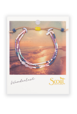 Scout Stone of the Heart Rose Quartz & Silver Mixed Media Bracelet by Scout