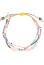 Scout Stone of the Heart Rose Quartz & Silver Mixed Media Bracelet by Scout