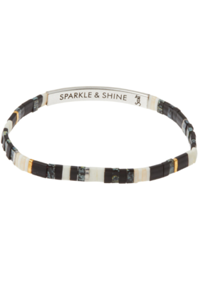 Scout Good Karma Miyuki Bracelet - Sparkle & Shine - Raven & Silver by Scout