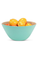 Outdoor Bamboo Large Deep Bowl in Turquoise