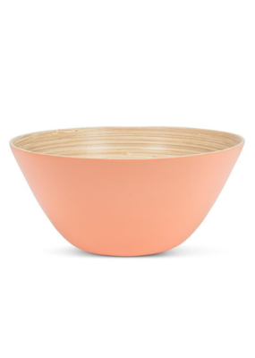 Outdoor Bamboo Large Deep Bowl in Melon