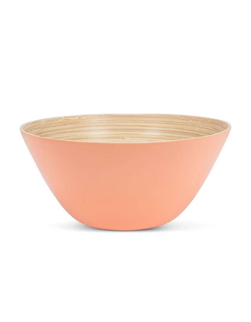Outdoor Bamboo Large Deep Bowl in Melon