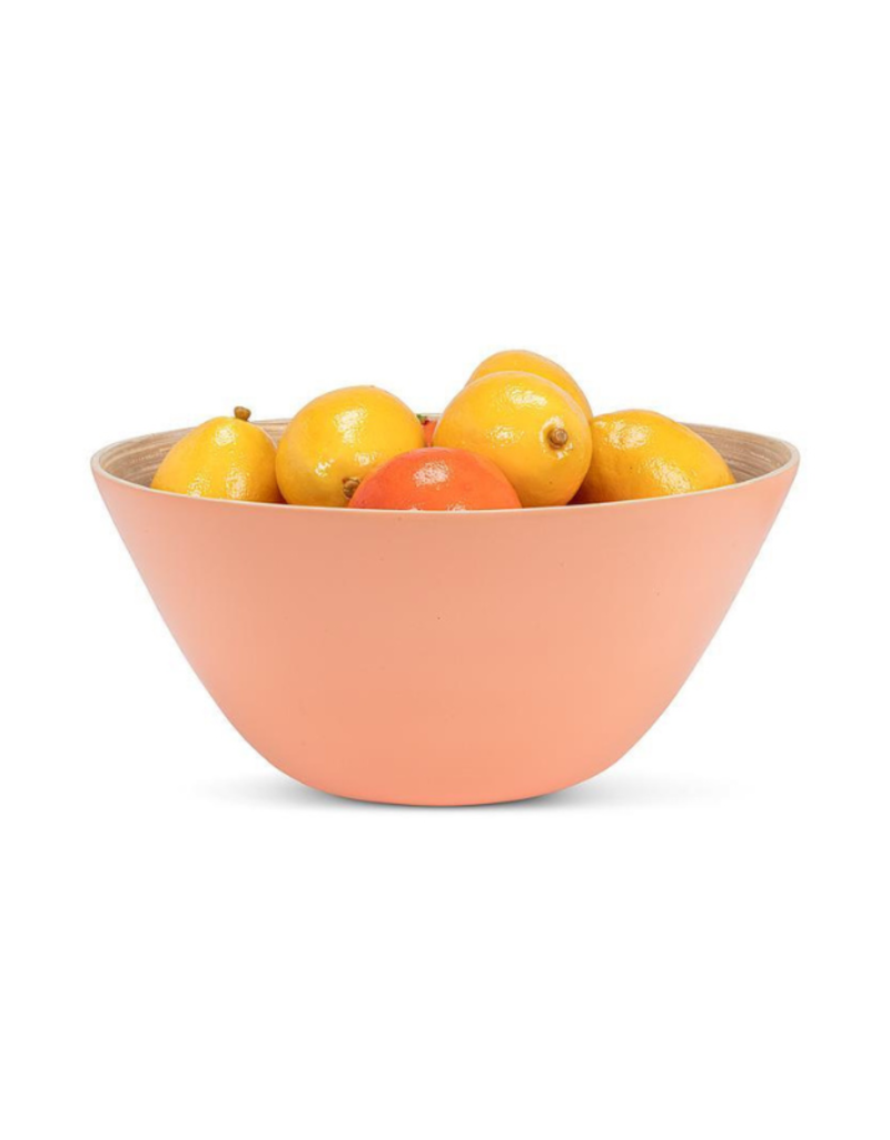 Outdoor Bamboo Large Deep Bowl in Melon