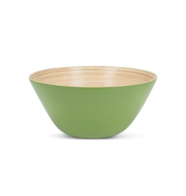 Outdoor Bamboo Large Deep Bowl in Green