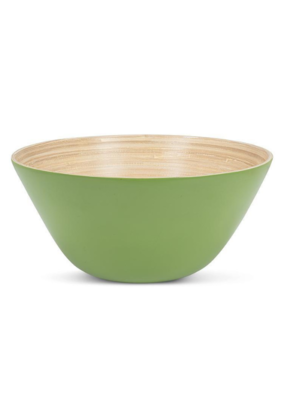 Outdoor Bamboo Large Deep Bowl in Green