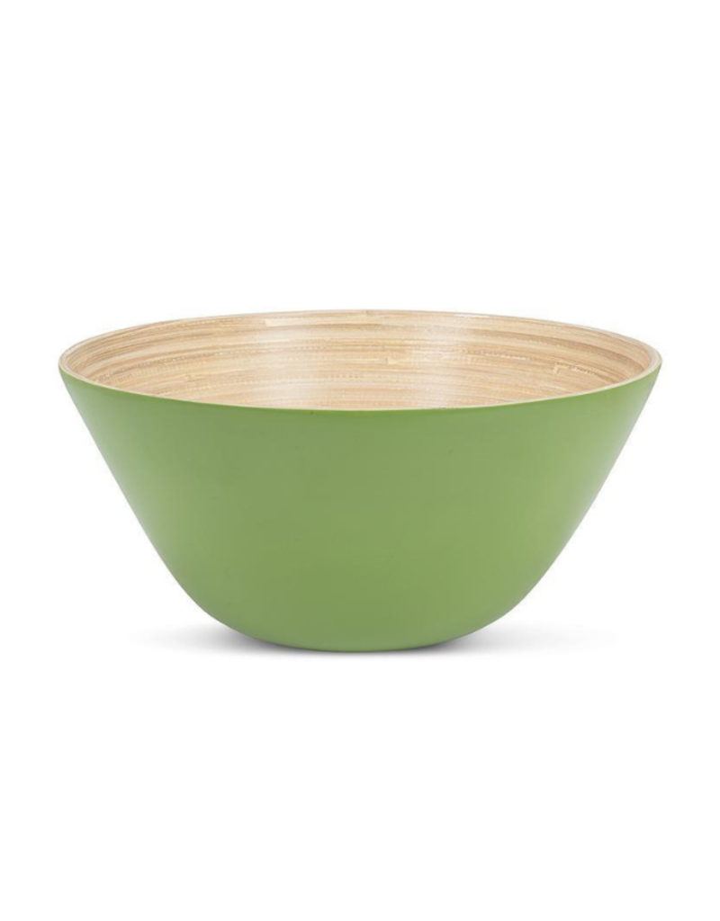 Outdoor Bamboo Large Deep Bowl in Green