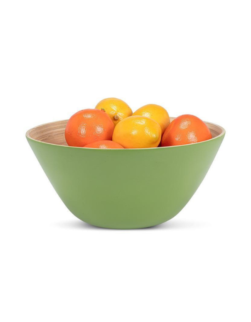Outdoor Bamboo Large Deep Bowl in Green