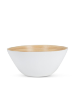 Outdoor Bamboo Medium Deep Bowl in White