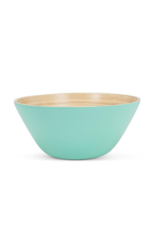 Outdoor Bamboo Medium Deep Bowl in Turquoise