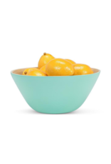 Outdoor Bamboo Medium Deep Bowl in Turquoise