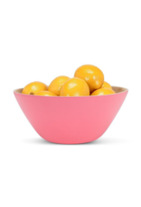 Outdoor Bamboo Medium Deep Bowl in Pink
