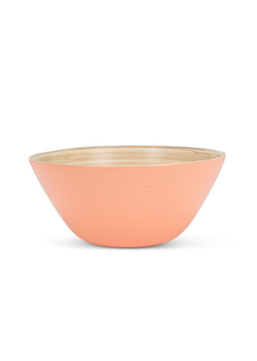 Outdoor Bamboo Medium Deep Bowl in Melon