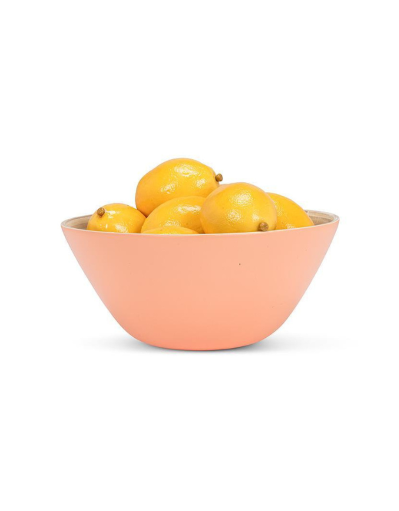 Outdoor Bamboo Medium Deep Bowl in Melon