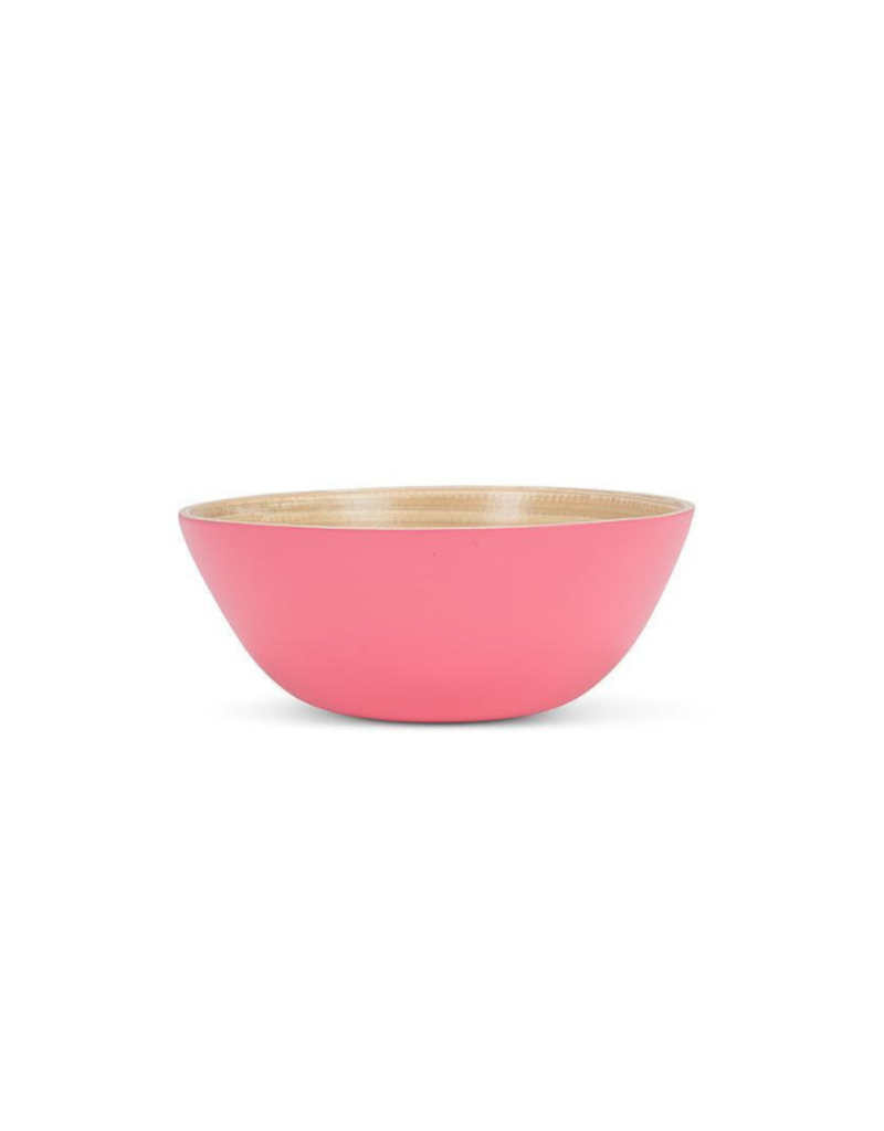 Outdoor Bamboo Small Bowl in Pink