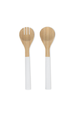 Outdoor Bamboo Salad Server in White