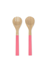 Outdoor Bamboo Salad Server in Pink