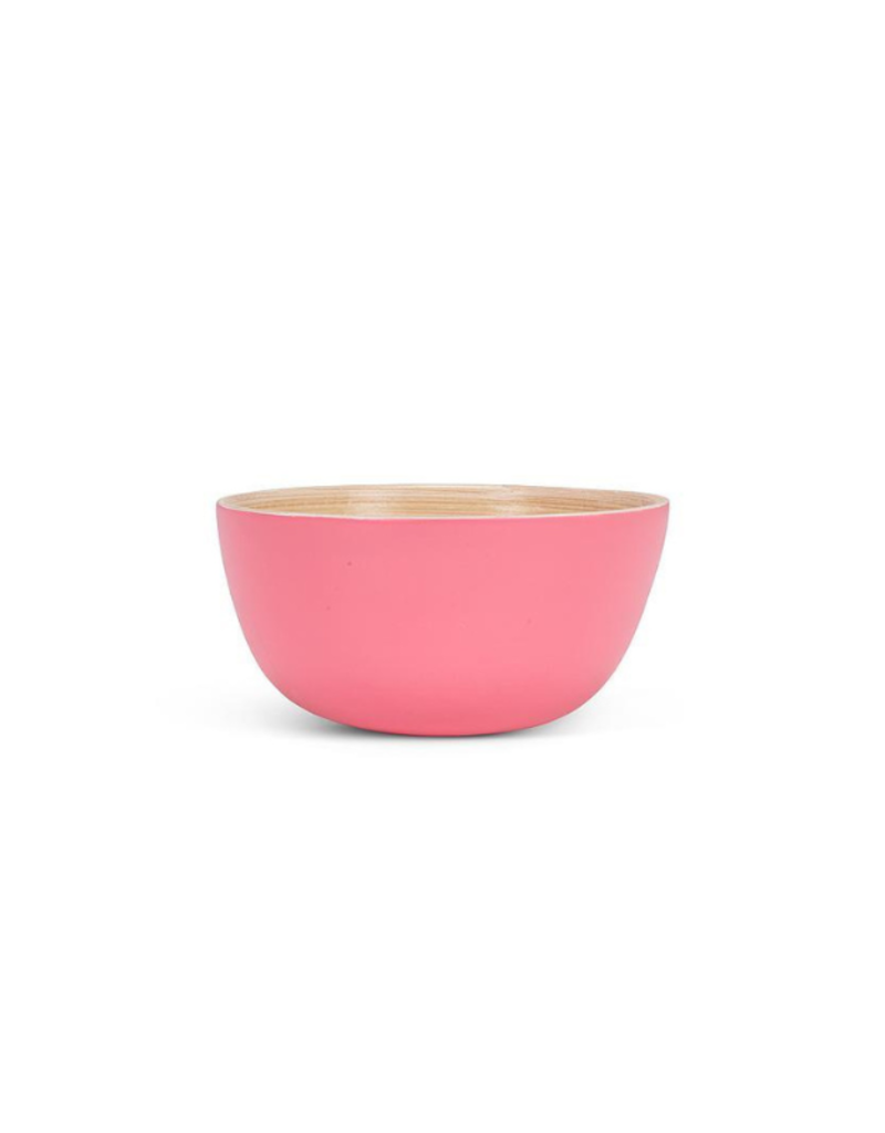 Outdoor Bamboo Mini Bowl in Pink