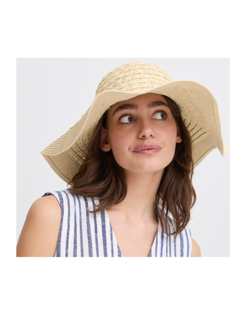 b.young Wynne Hat in Natural Straw by b.young