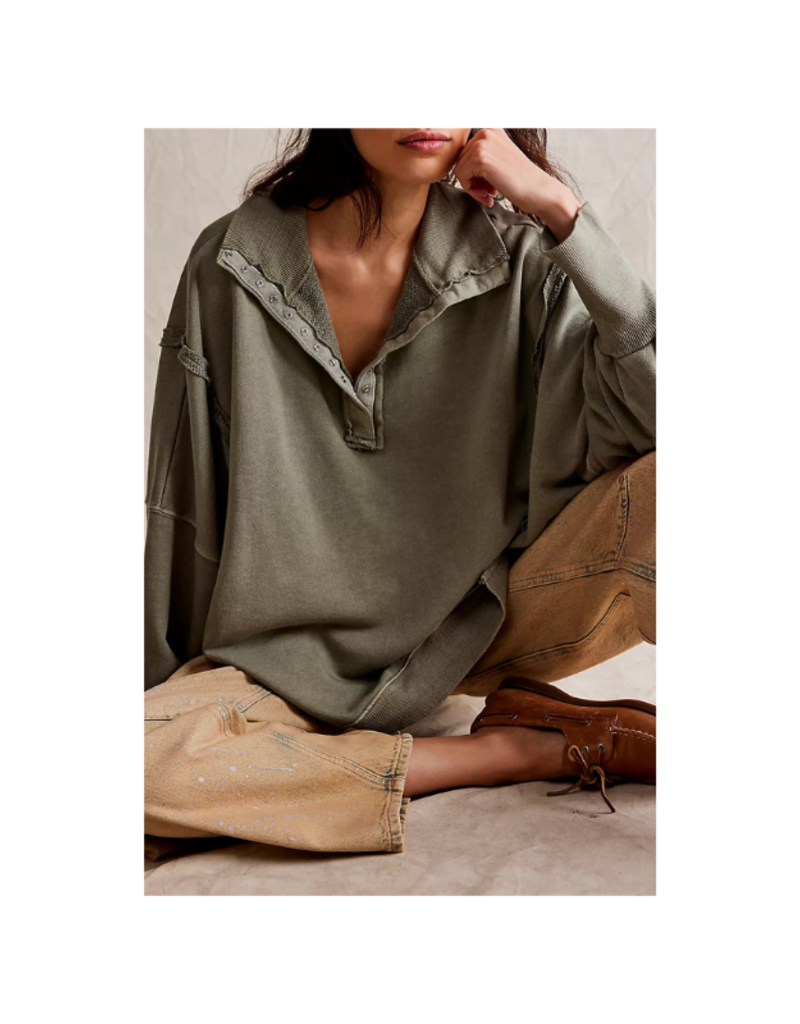 Free People Camden Henley in Laurel Oak by Free People