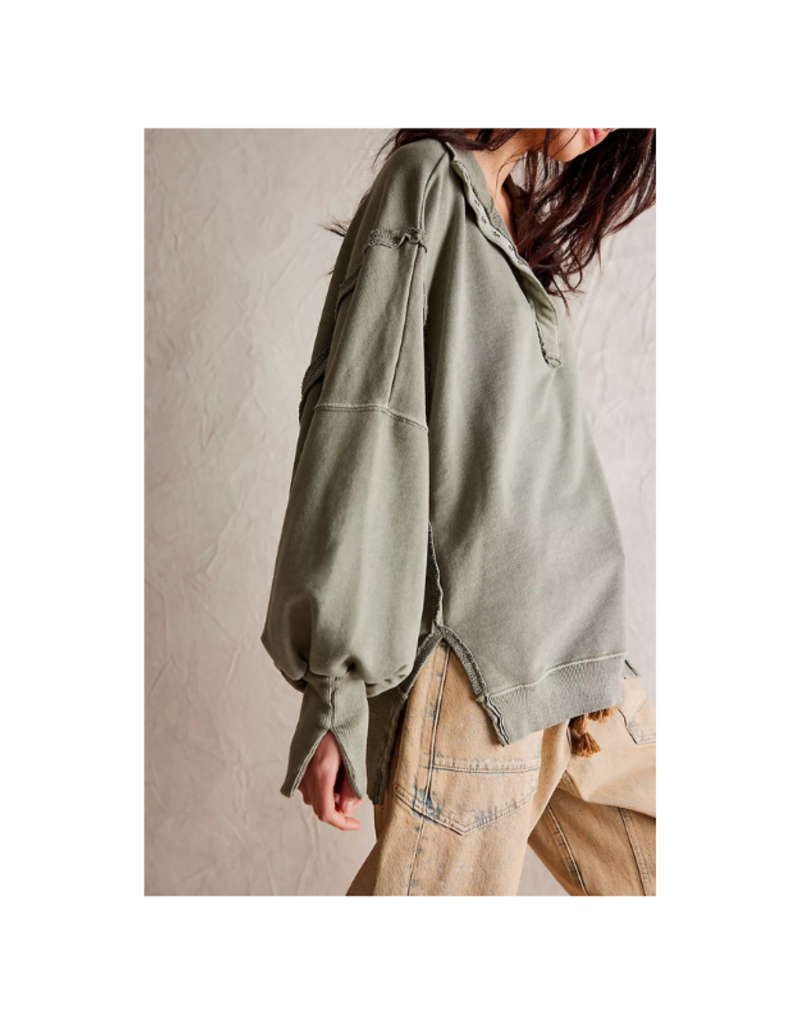 Free People Camden Henley in Laurel Oak by Free People