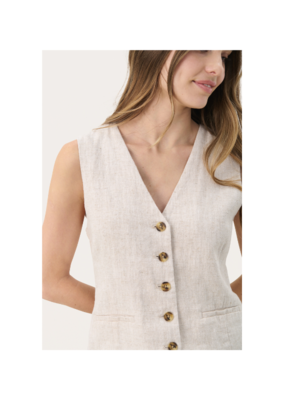 Part Two Nadhia Vest in French Oak Melange by Part Two