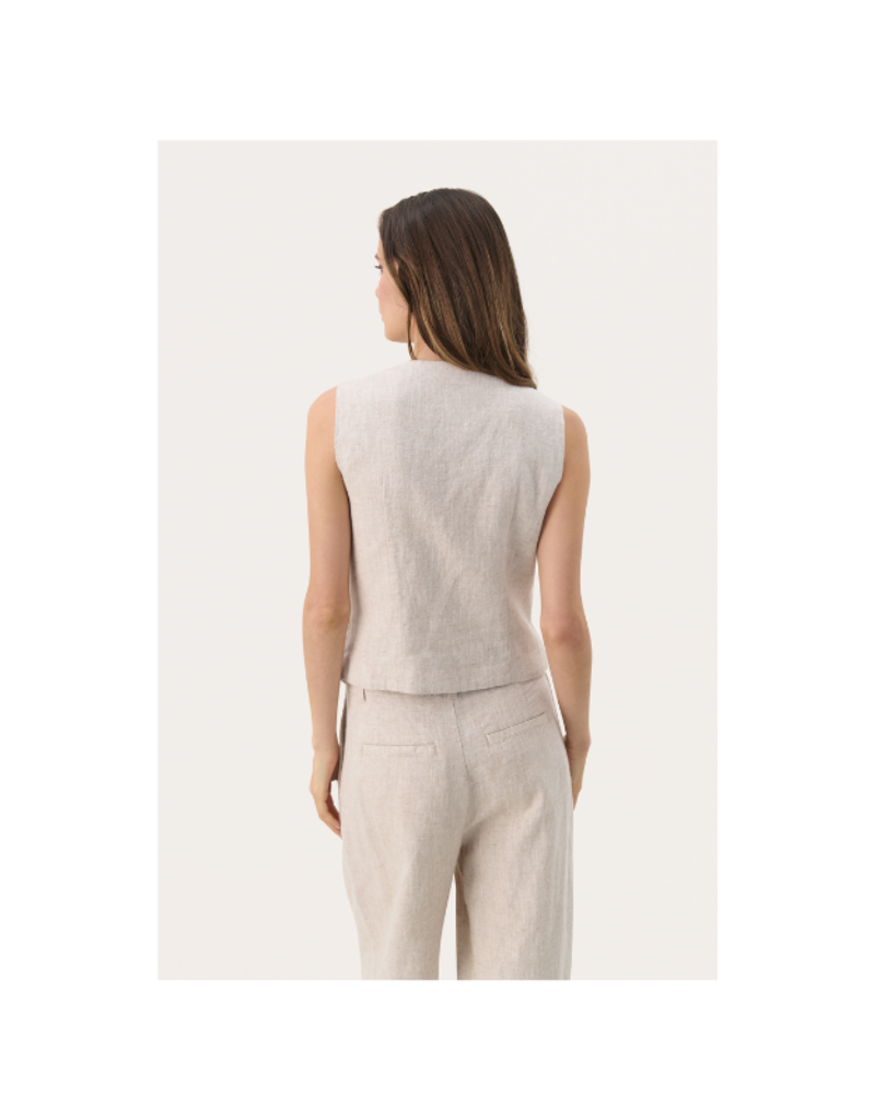 Part Two Nadhia Vest in French Oak Melange by Part Two