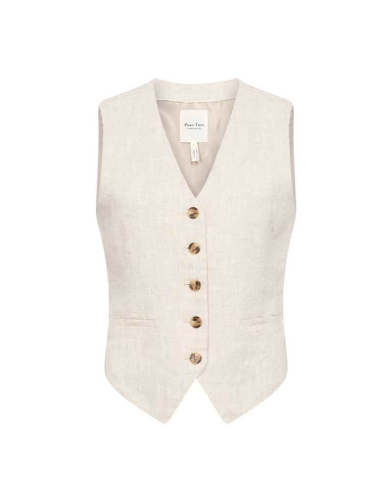 Part Two Nadhia Vest in French Oak Melange by Part Two