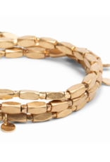 Scout Iconic Disc Gold Metal Wrap Bracelet by Scout