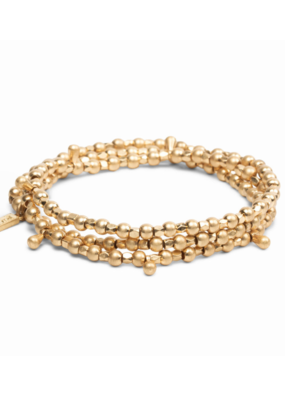 Scout Classic Teardrop Gold Metal Wrap Bracelet by Scout